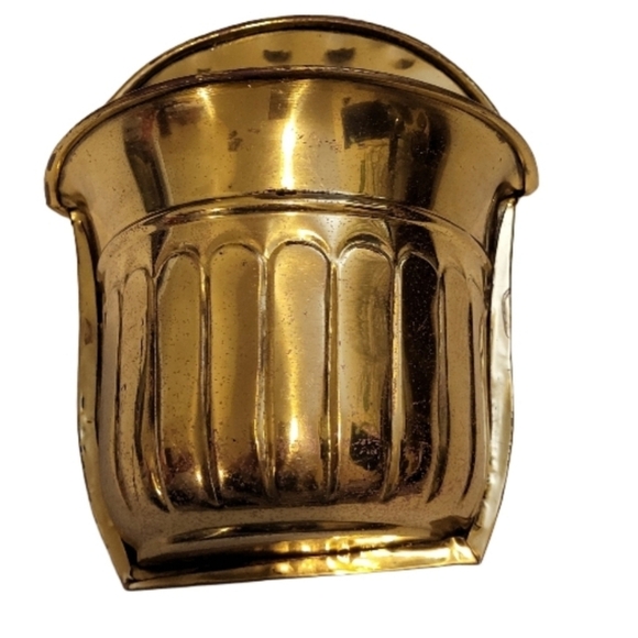 Vintage Gold Brass Bucket - Picture 3 of 7